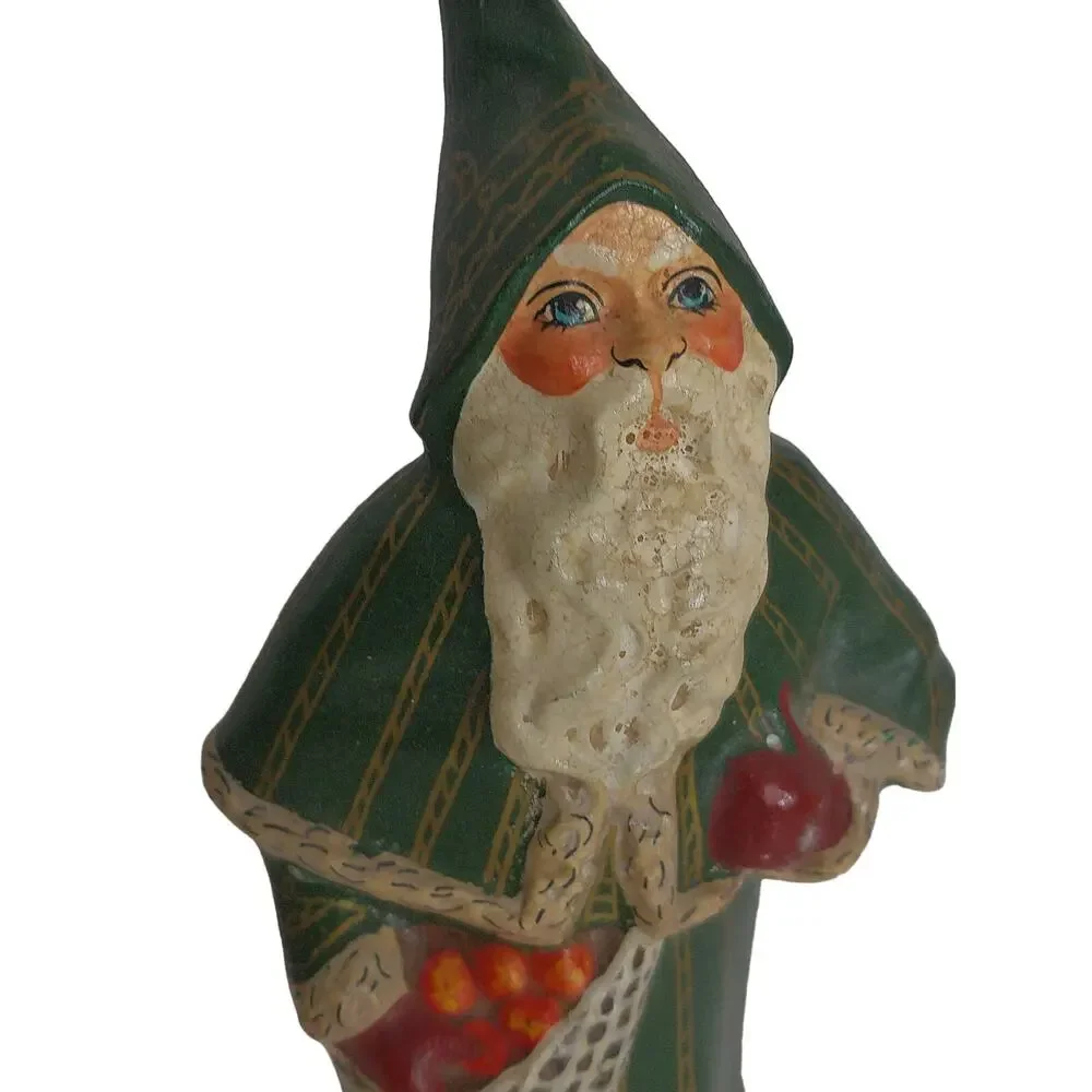 Vintage 1990 Vaillancourt Folk Art Father Christmas Santa 9